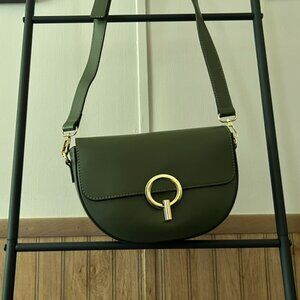 Italian Green Patent Leather Bag – Crossbody or Clutch